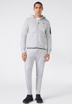 Champion, CHAMPION HOODED FULL ZIP SUIT SWEATSUITS SET - Survêtement - light grey