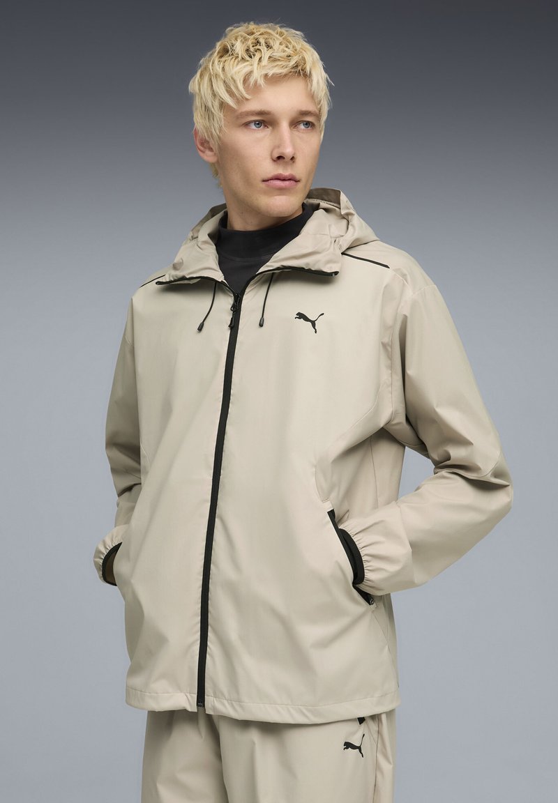 Puma RELAXED - Sportovní bunda - pebble gray