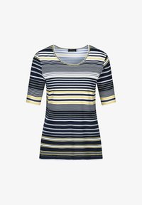 Ausgewählt, yellow navy white patterned