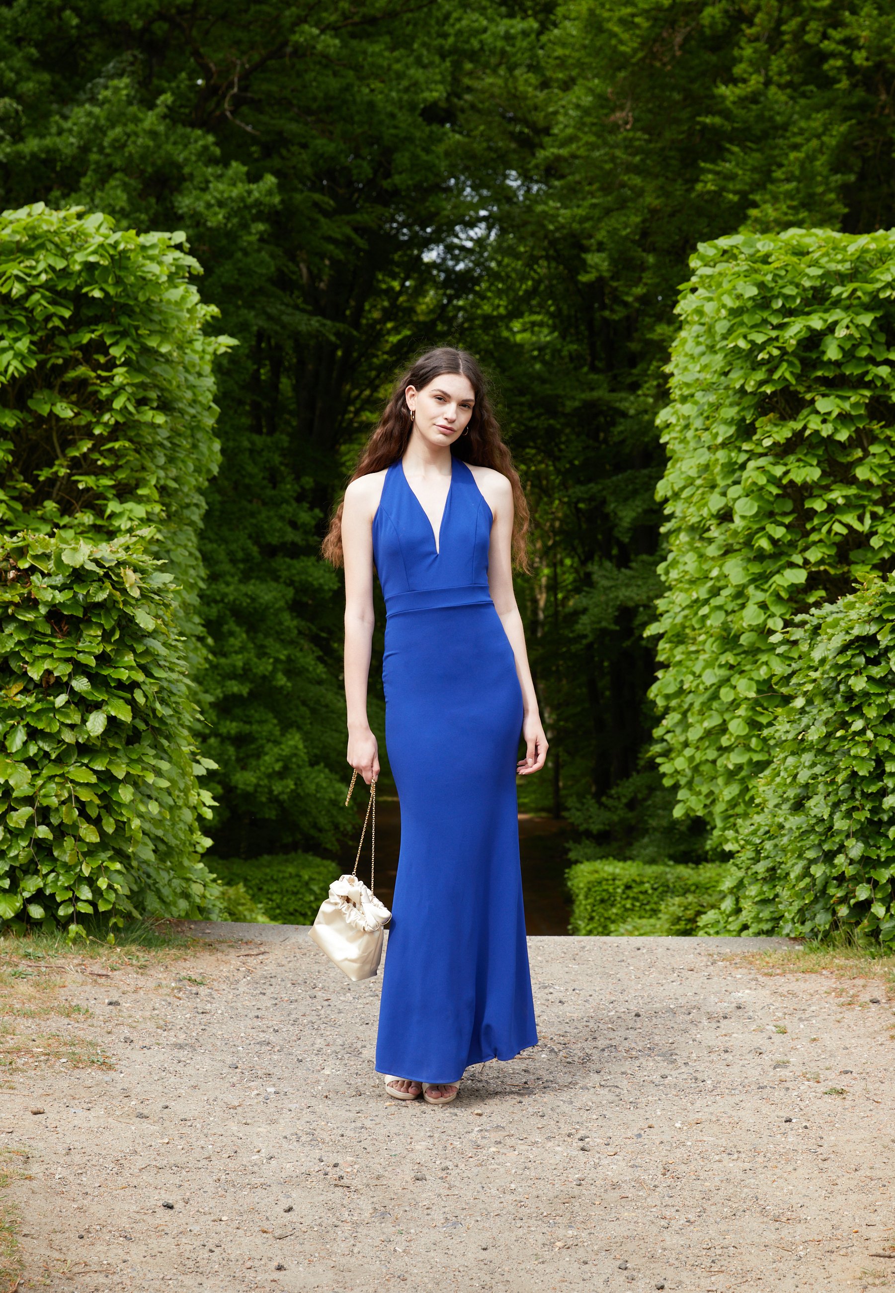 ARIA HALTER NECK MAXI DRESS 