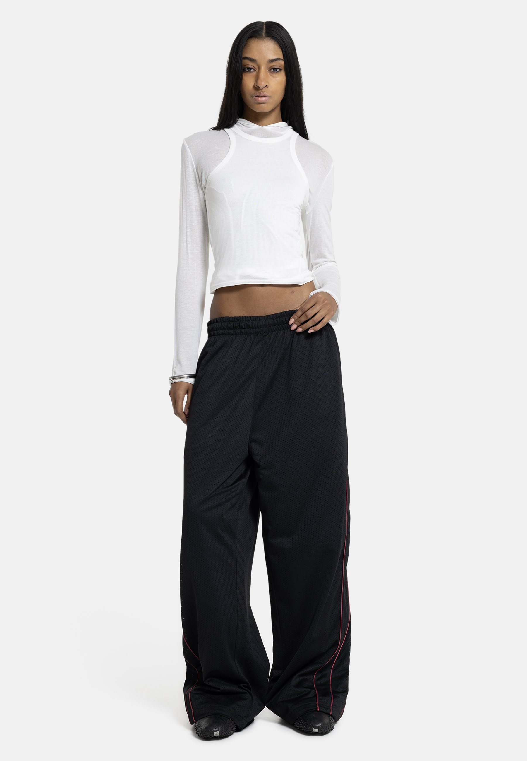 Jaded London AIRTEX VAPOR - Tracksuit bottoms - black - Zalando