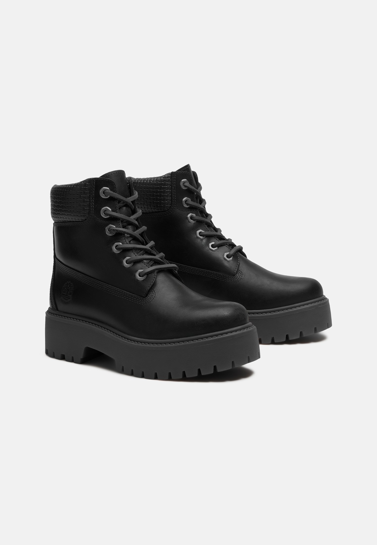Timberland STREET - Šněrovací kotníkové boty - black full grain w black