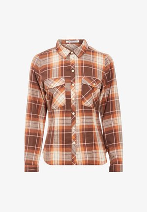 LANGÄRMELIGES - Button-down blouse - orange