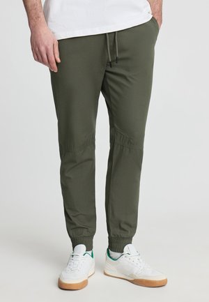 LUNGO TINTA UNITA - Pantaloni - salvia