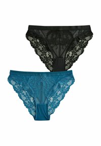 Next HIGH LEG 2 PACK - Slip - black teal