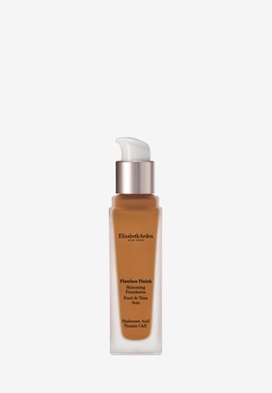 Flacon-pompe de fond de teint soin Elizabeth Arden Flawless Finish avec acide hyaluronique et vitamines C et E.