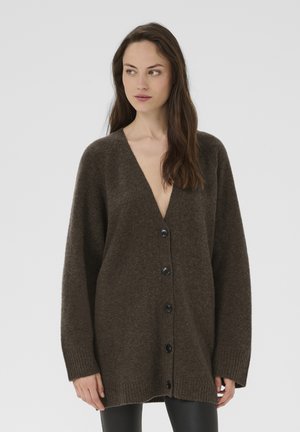 Kardigán - chocolate chip melange