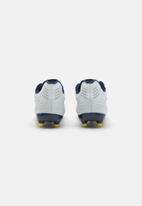 Umbro TOCCO IV PREMIER FG - Scarpe da calcio per terreni duri - white/poseidon/blazing yellow
