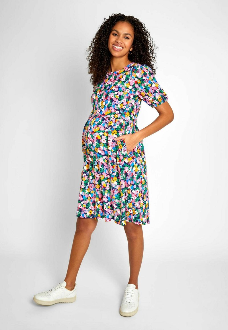 JoJo Maman Bébé - MATERNITY & NURSING - Vapaa-ajan mekko - multi floral, Suurenna