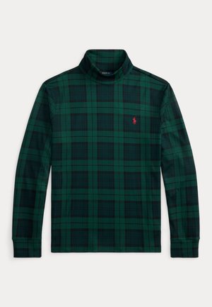PLAID SOFT COTTON TURTLENECK - Tops ar garām piedurknēm - blackwatch