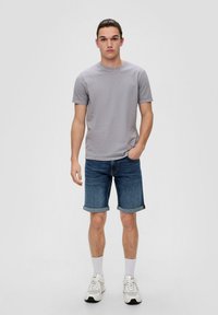 QS Jeansshort - dunkelblau
