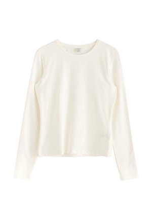 Langærmet T-shirt - off white