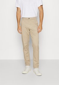 Selected Homme - SLIM BILL PANT FLEX - Nohavice chinos - beige Miniatúrny obrázok 1