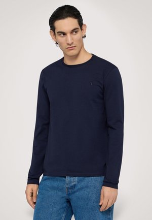 SLIM FIT A MANICHE LUNGHE - Maglietta a manica lunga - blue genoa
