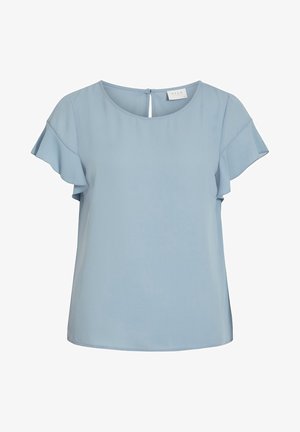 VILA, Blouse - mottled light blue