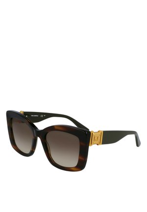 Sunglasses - striped brown