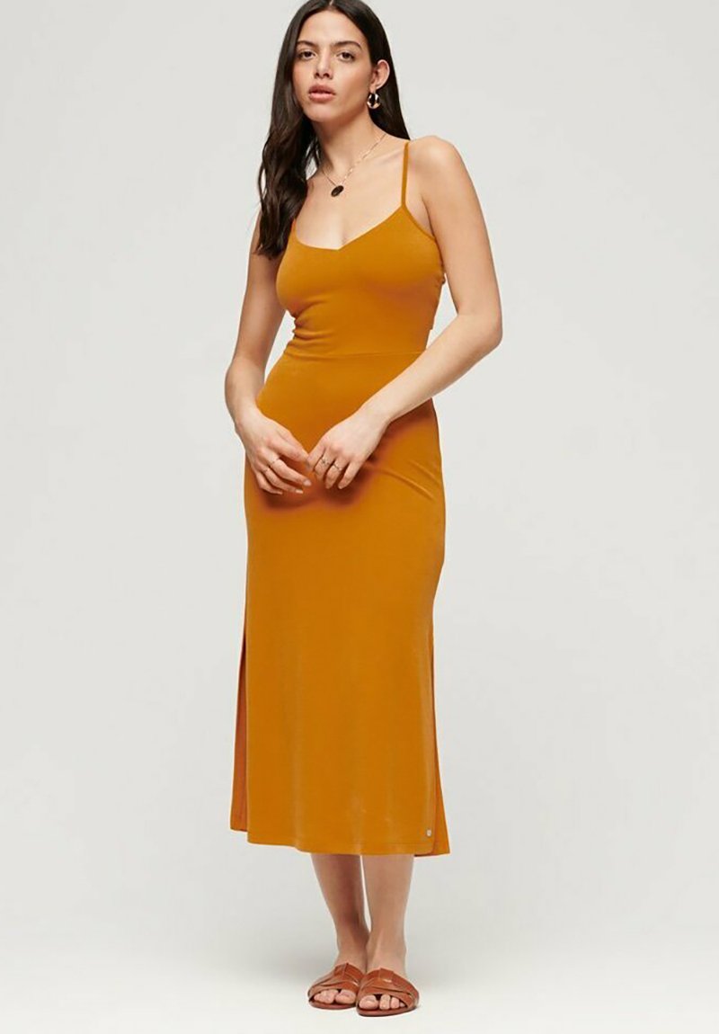 Superdry & Co Jerseyjurk geel