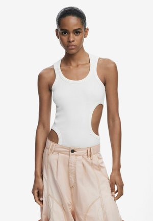 Desigual CUT-OUT SLEEVELESS  - Toppi - white