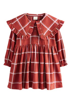 REGULAR FIT - LONG SLEEVE COLLARED - Rochie tip cămașă - red check