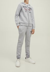 Jack & Jones Junior Felpa con zip - grey