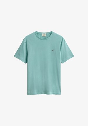 GANT, REG SHIELD SS T-SHIRT - T-Shirt basic - muted turquoise