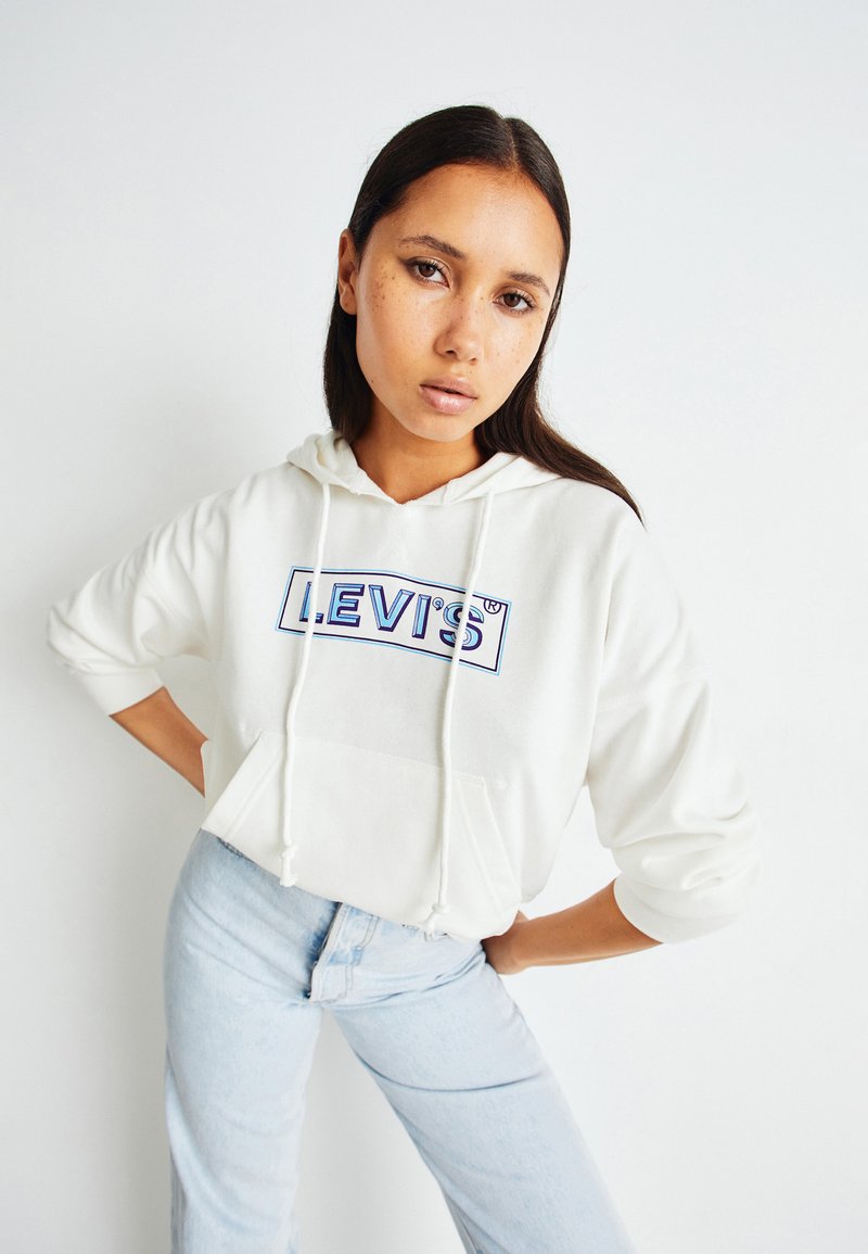 Levi's® AUTHENTIC HOODIE - Sweatshirt - off white/off-white - Zalando.ie