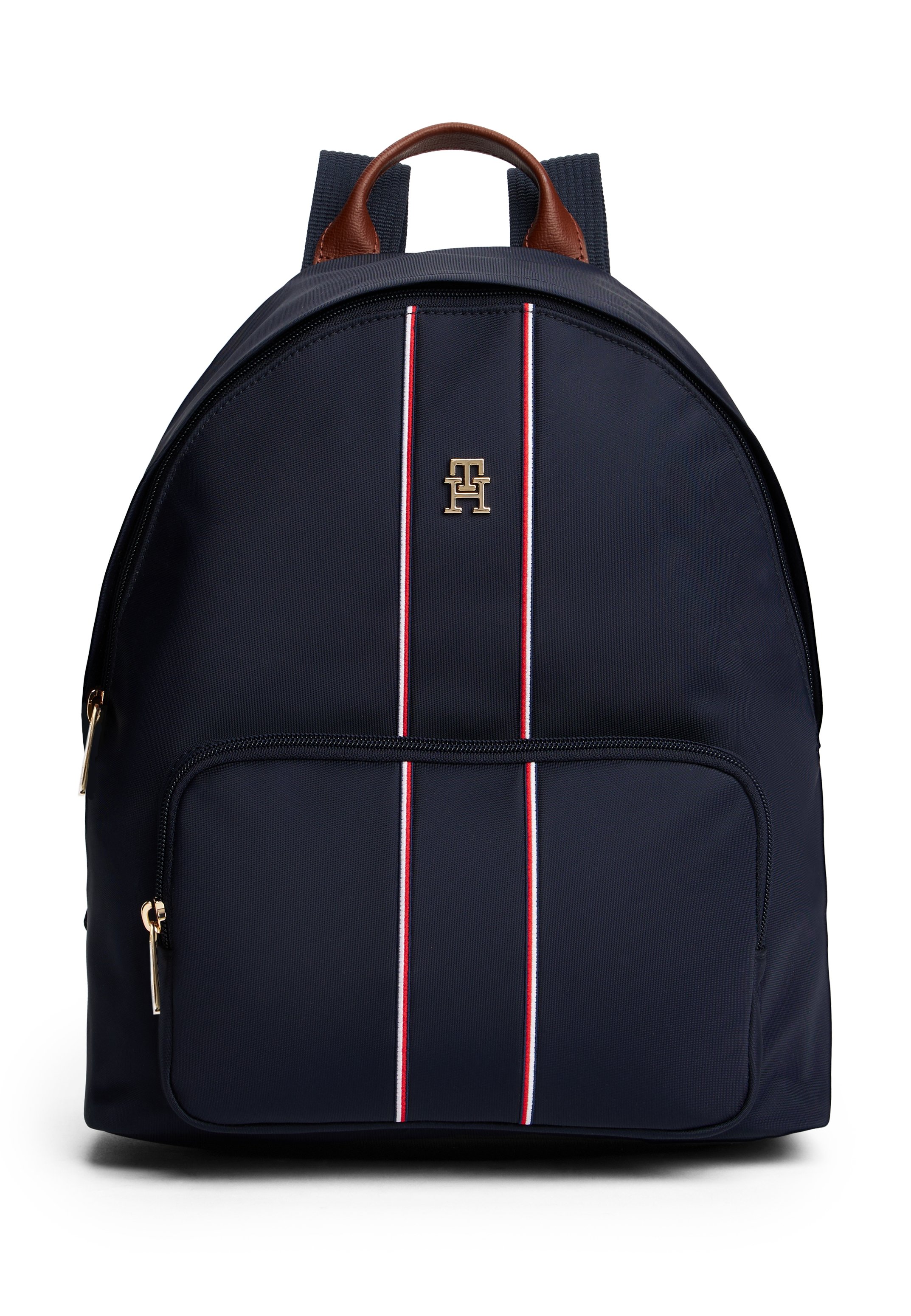 Tommy Hilfiger SIGNATURE TAPE DOME BACKPACK - Malý batoh - space blue corp