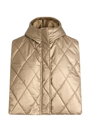 PONCHO TRAPUNTATO - Smanicato - beige