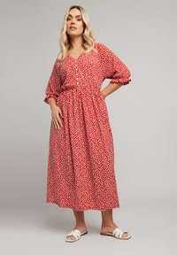 Yours Clothing Abito a camicia - red