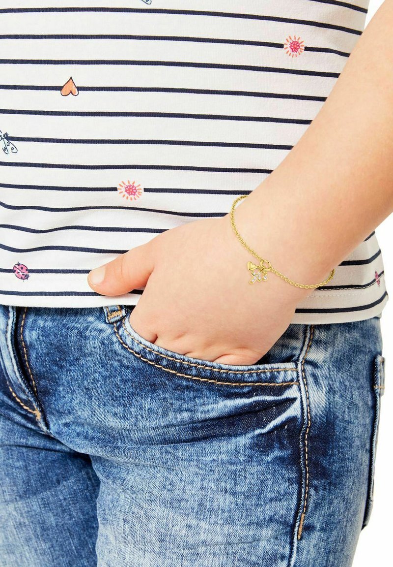 s.Oliver HERZ KREUZ - Armband - gold-coloured