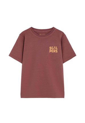 Scalpers, SCALPERS SCJAM TEE KIDS - Camiseta estampada - burgundy