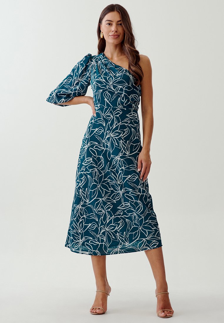 TUSSAH - JACQUI - Kasdienė suknelė - outline floral emerald, Padidinti