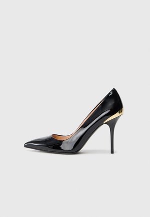 Højhælede pumps - black