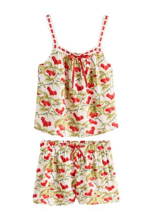 Laura Ashley, REGULAR FIT DOBBY SET  - Pyjama set - red green cramwell orchard