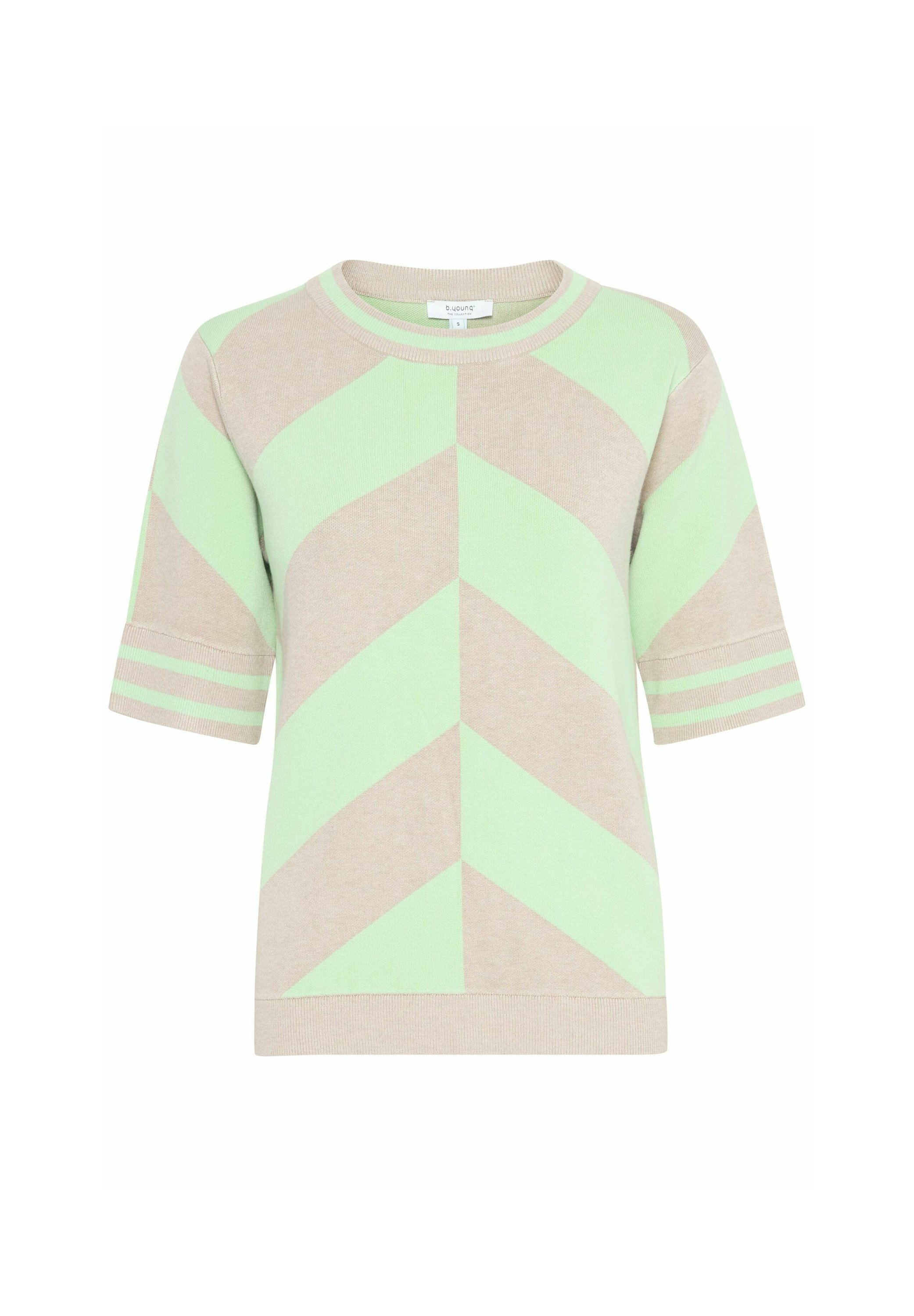 売れ筋商品|||ビーヤング Tシャツ レディース トップス BYMMMORLA - Print T-shirt - nile green mix b.young BYMMMORLA - T-shirts med print - nile green mix
