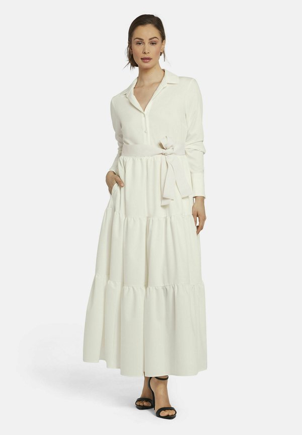 VONIWIA MIT VOLANT - Maxikleid - weiß