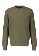 Minetom Damen Strickpullover Oversize Rundhals Langarm Gestreifte