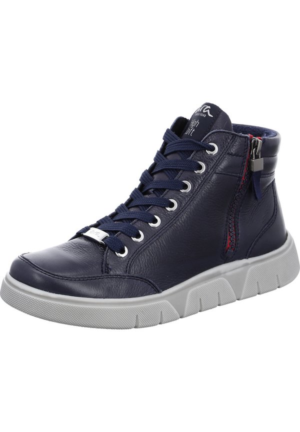 Schnürstiefelette - blau