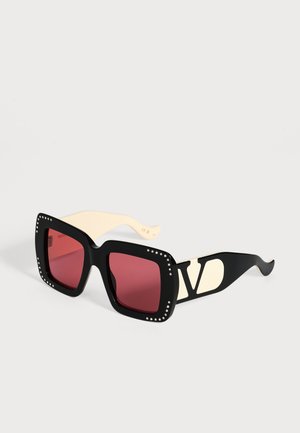 Valentino, Lunettes de soleil - black/ivory/red