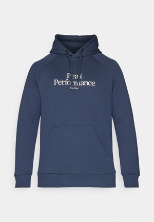 Peak Performance ORIGINAL HOOD - Jersey con capucha - blue shadow/offwhite