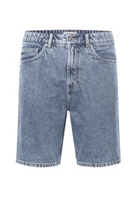 SDELMO STRAIGHT FIT - Denim shorts - light blue denim