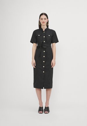 RAFIA - Shirt dress - black