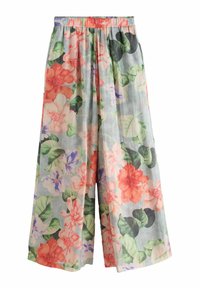 Next TALL FIT - SUPER WIDE SHEER PRINTED - Kalhoty - blue green floral