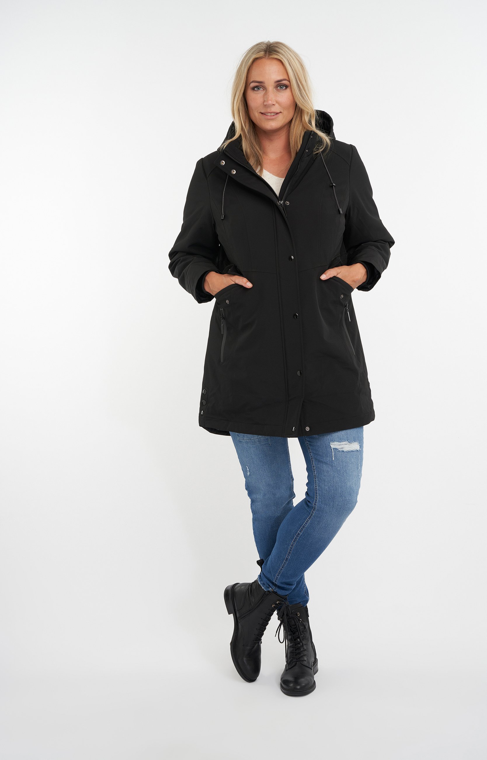 MS Mode JAS SOFTSHELL - Parka - black/zwart - Zalando.nl