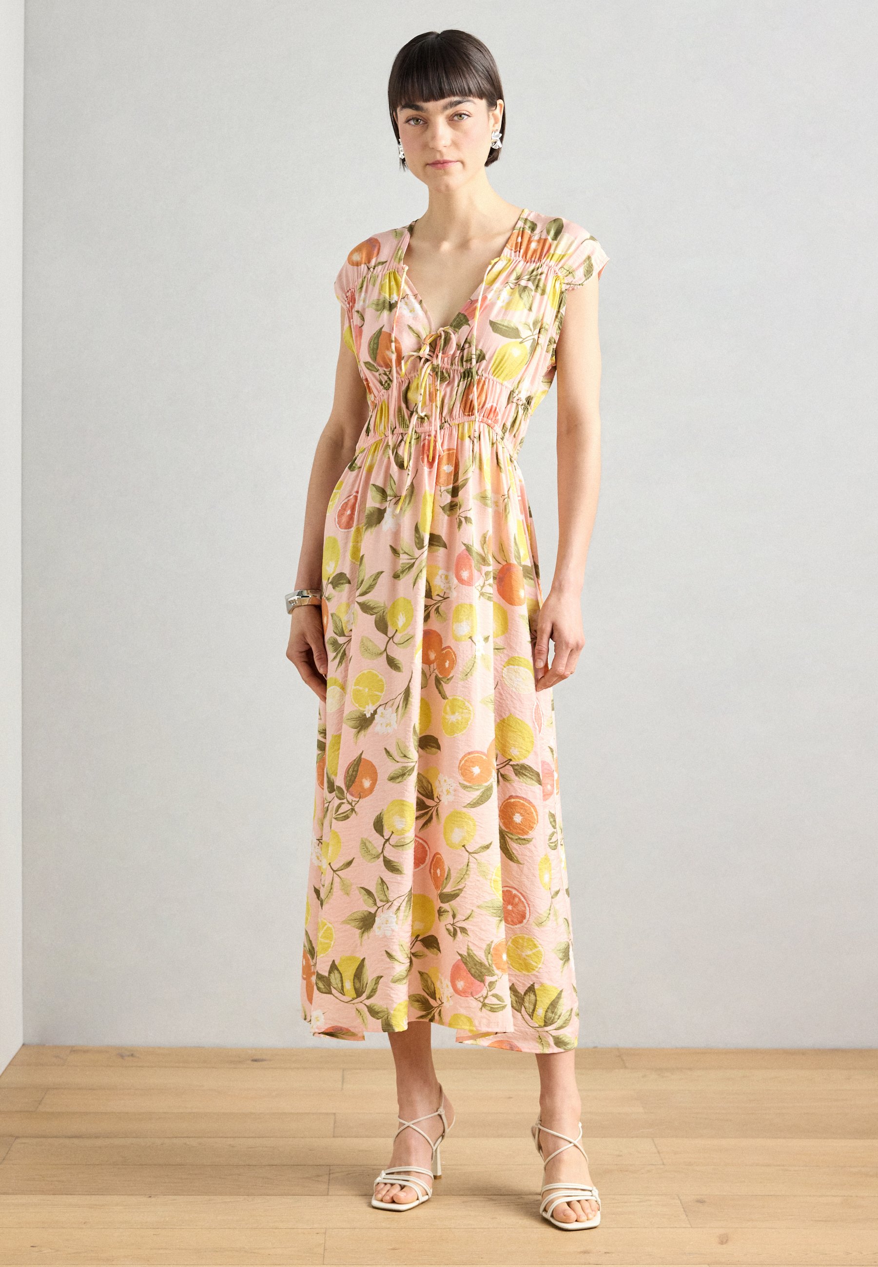 chinese dress ladies Baltic Born Womens Lynlee Metallic Maxi Dress | Off White Print