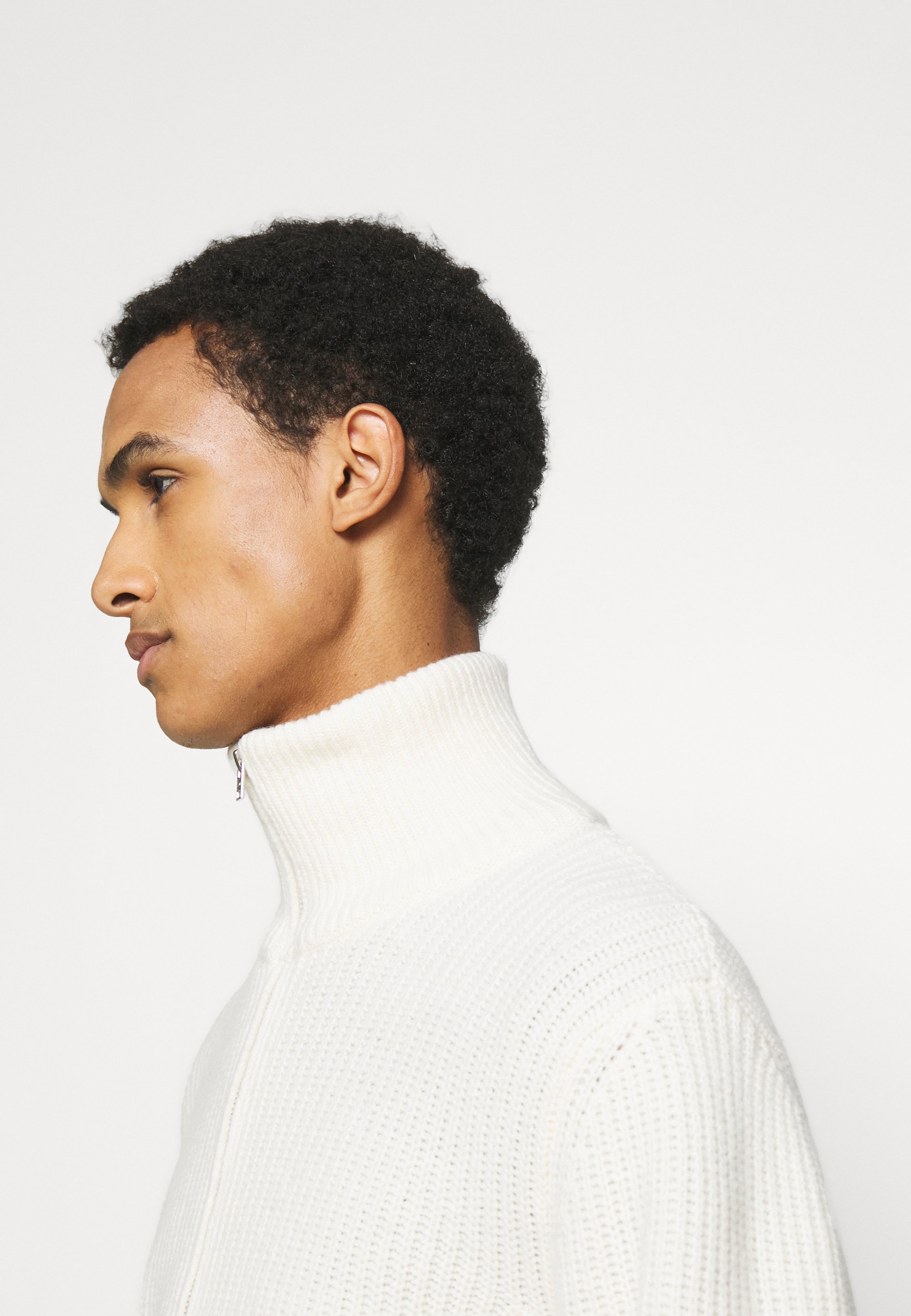 CLOSED HALF-ZIP JUMPER - Jumper - ecru 