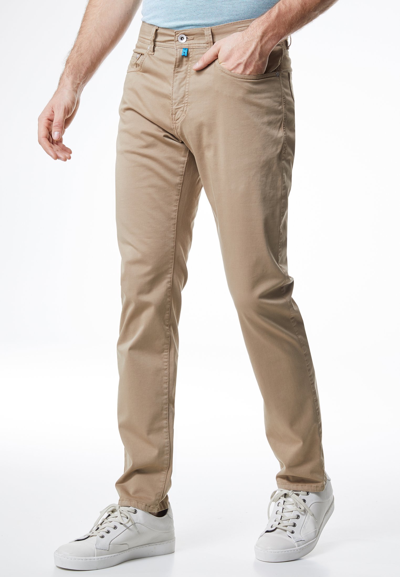 Pierre Cardin LYON - Jean slim - beige - ZALANDO.FR