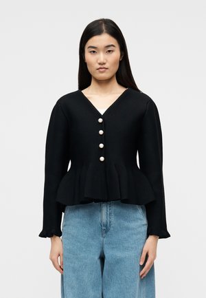 CARDICOAT ENCOLURE BASQUE - Kardigán - marine