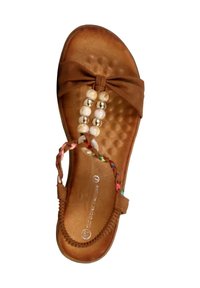 Divine Factory Sandales compensées - camel