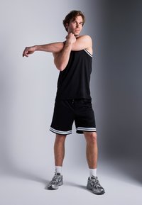 Pier One Sport MESH BASKETBALL VEST WITH CONTRAST PIPING - Débardeur - black